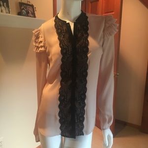 B.B. Dakota polyester lace shirt